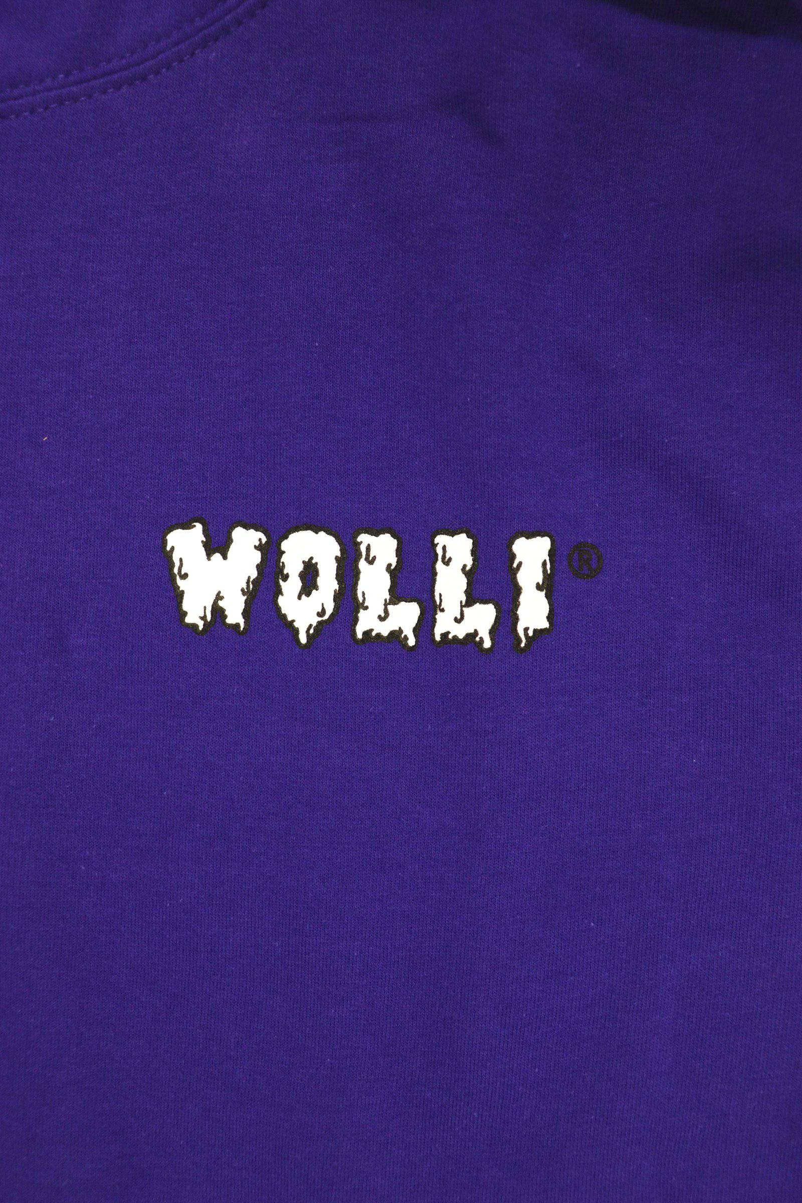 Felpa cappuccio viola scurissimo - Wolli®