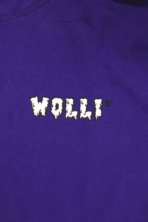 Felpa cappuccio viola scurissimo - Wolli®