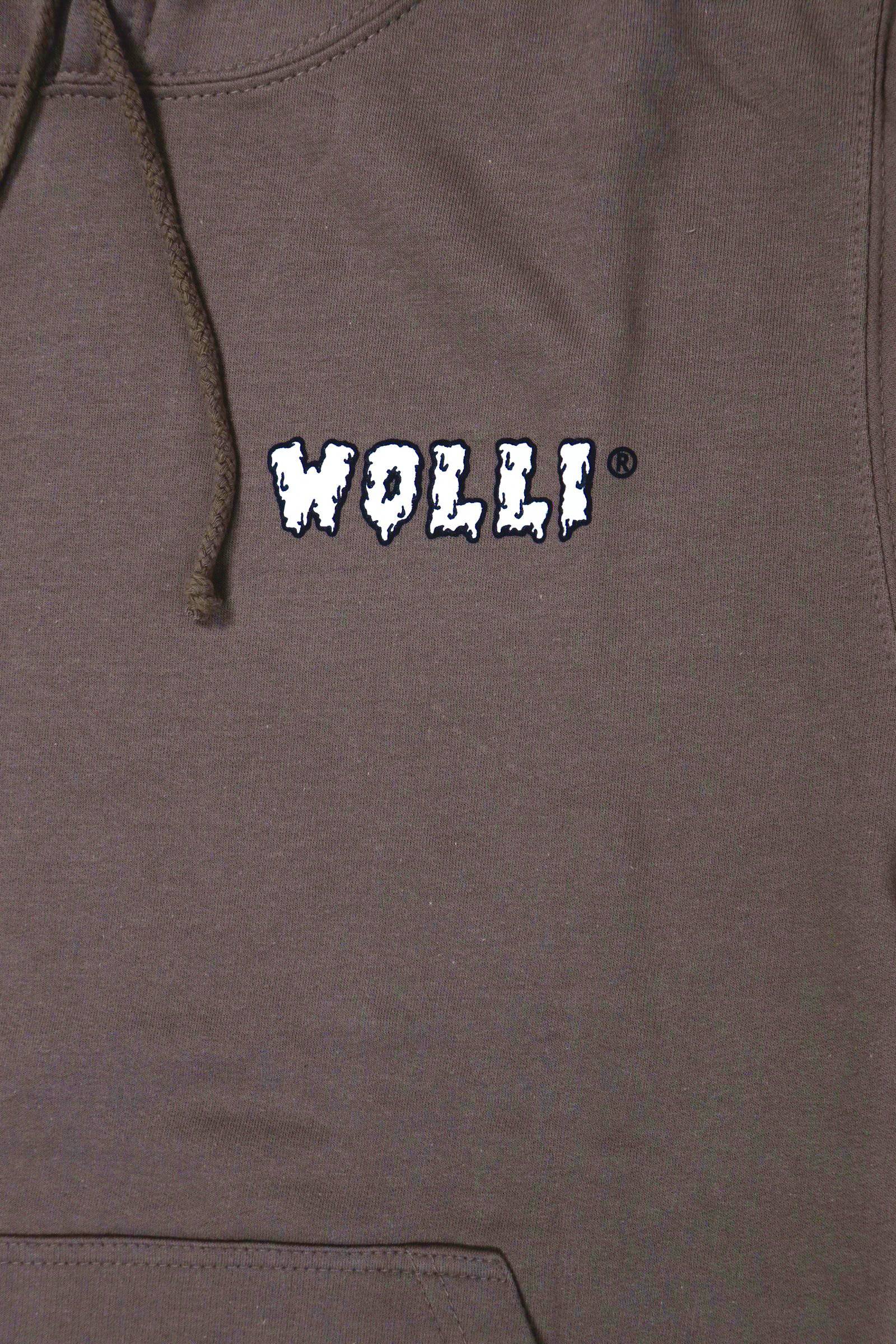 Felpa cappuccio tortora - Wolli®
