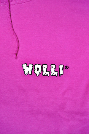 Felpa cappuccio fucsia fluo - Wolli®