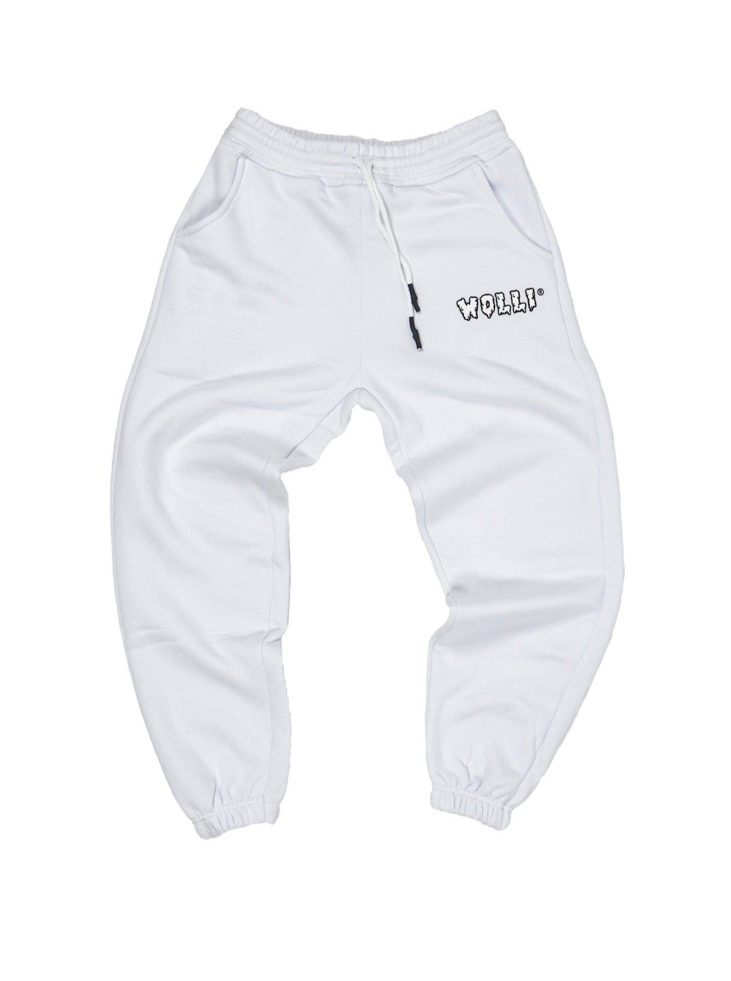 Pantalone tuta felpato bianco - Wolli®