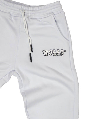 Pantalone tuta felpato bianco - Wolli®