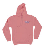 Felpa cappuccio rosa antico vivo - Wolli®